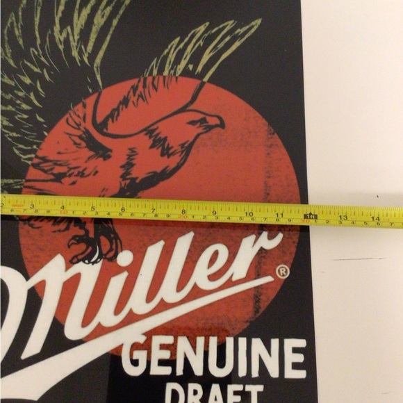 Miller Genuine Draft Eagle beer metal display sign - Picture 4 of 5